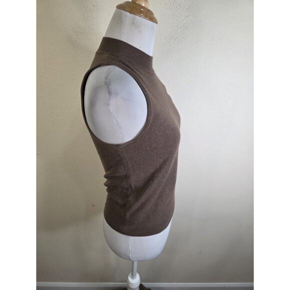 EXPRESS Mocha Brown Knit Duster Sweater Cardigan Skirt, and Tank Wool Small 3 Pc - Picture 10 of 16